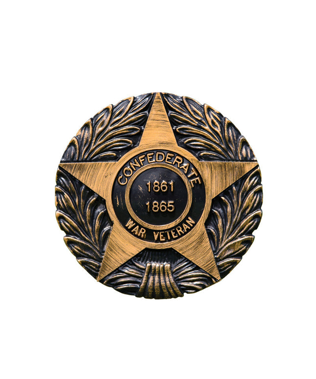 Confederate War Veteran Grave Marker & Flag Holder with Aluminum Ground Spike