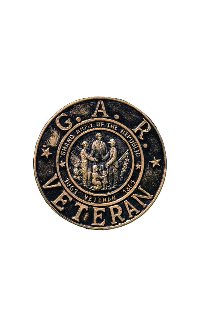 GAR Veteran Grave Marker & Flag Holder with Aluminum Ground Spike