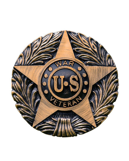 US War Veteran Grave Marker & Flag Holder with Aluminum Ground Spike