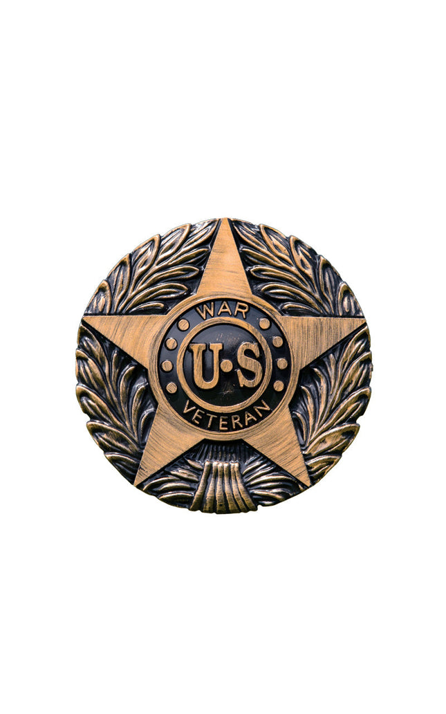 US War Veteran Grave Marker & Flag Holder with Aluminum Ground Spike