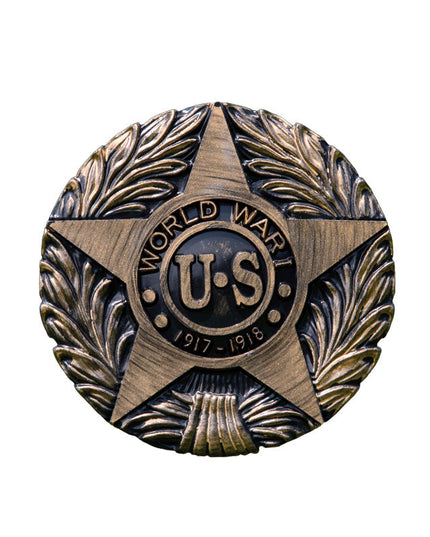 WWI Veteran Grave Marker & Flag Holder with Aluminum Ground Spike