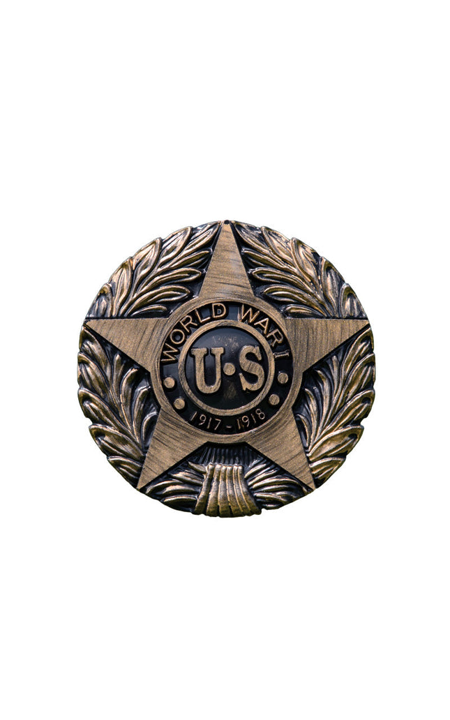 WWI Veteran Grave Marker & Flag Holder with Aluminum Ground Spike