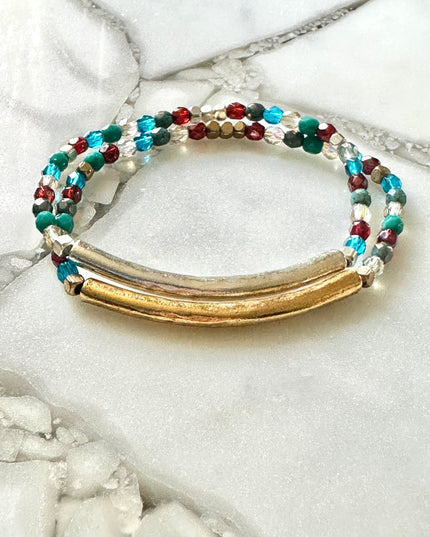 Boho Tube Beaded Bracelet