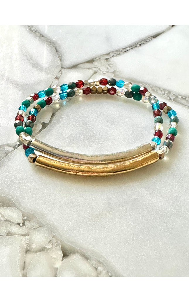 Boho Tube Beaded Bracelet