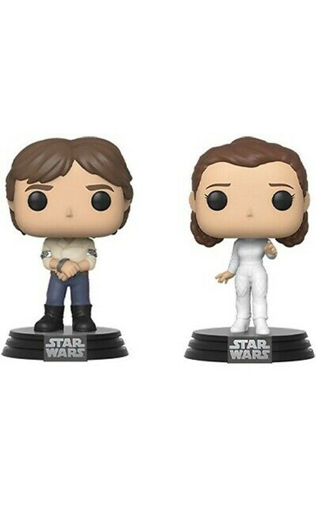 Han And Leia Funko Pop Star Wars 2-Pack Bobblehead