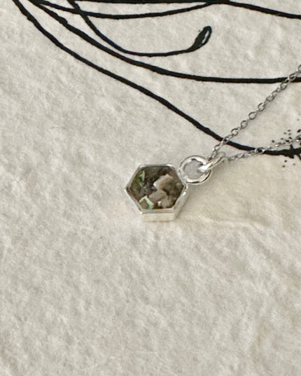 Petite Hexagon Gemstone Necklace