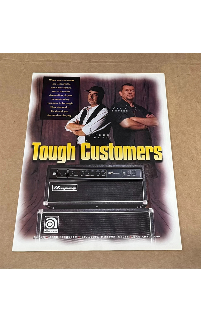 AMPEG AMPS - Chris Squire & John McVie - 1998 Print Advertisement