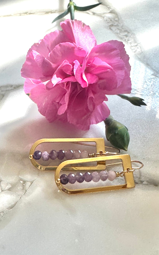 Lilac Ombre Earrings