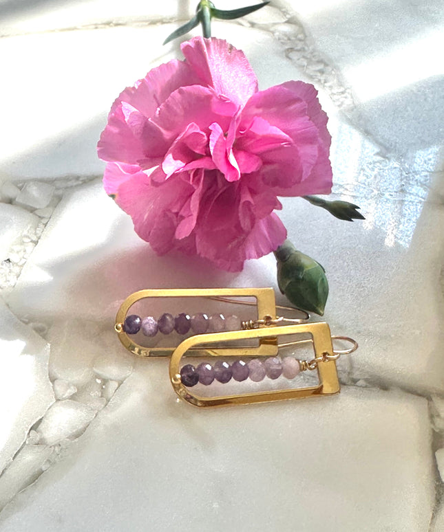Lilac Ombre Earrings