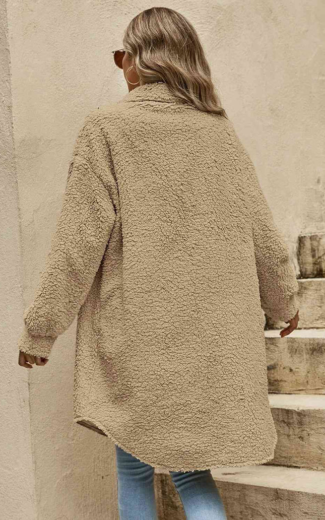 Women Collared Button Down Coat