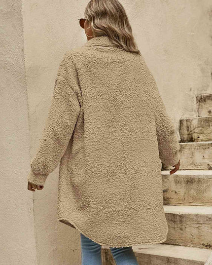 Women Collared Button Down Coat