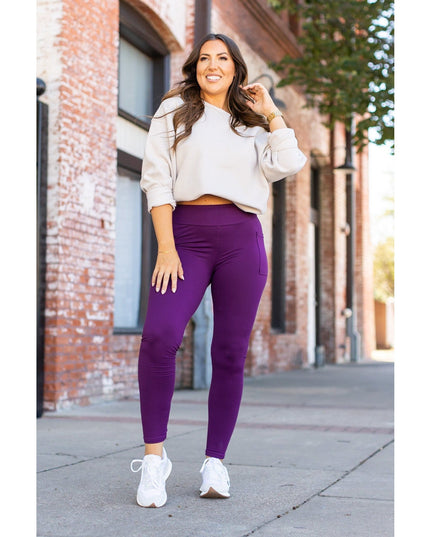Ready to Ship | The Kinsley Purple Full Length Leggings