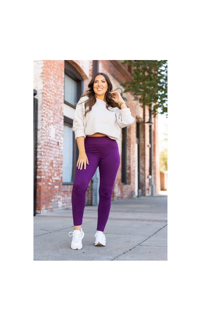 Ready to Ship | The Kinsley Purple Full Length Leggings