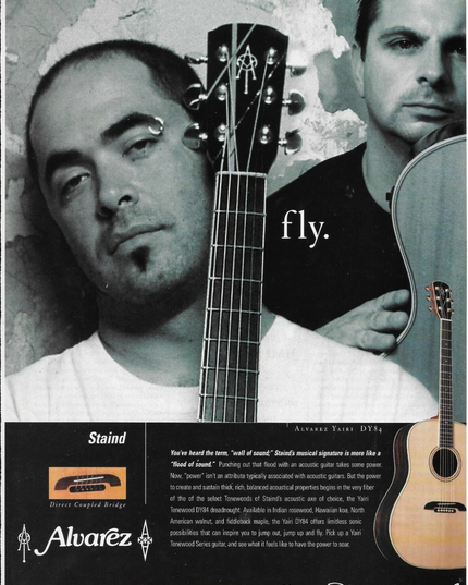 ALVAREZ-YAIRI GUITARS - STAIND - AARON LEWIS & MIKE MUSHOK - 2003 Print Ad