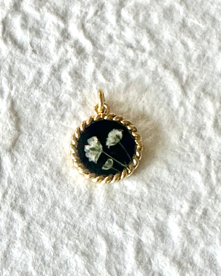 Floral Rope Bezel Necklace