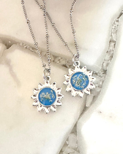 Sunflower Pendant Necklace