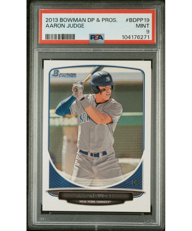 Graded 2013 Topps Bowman Draft Picks & Prospects Aaron Judge #BDPP19 Rookie RC Baseball Card PSA 9 Mint