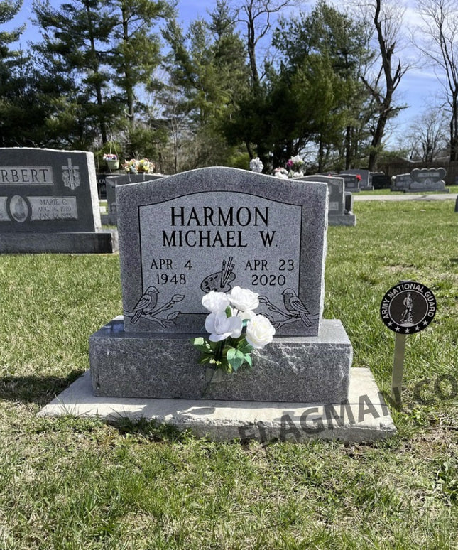 Army National Guard Grave Marker | Made in USA
