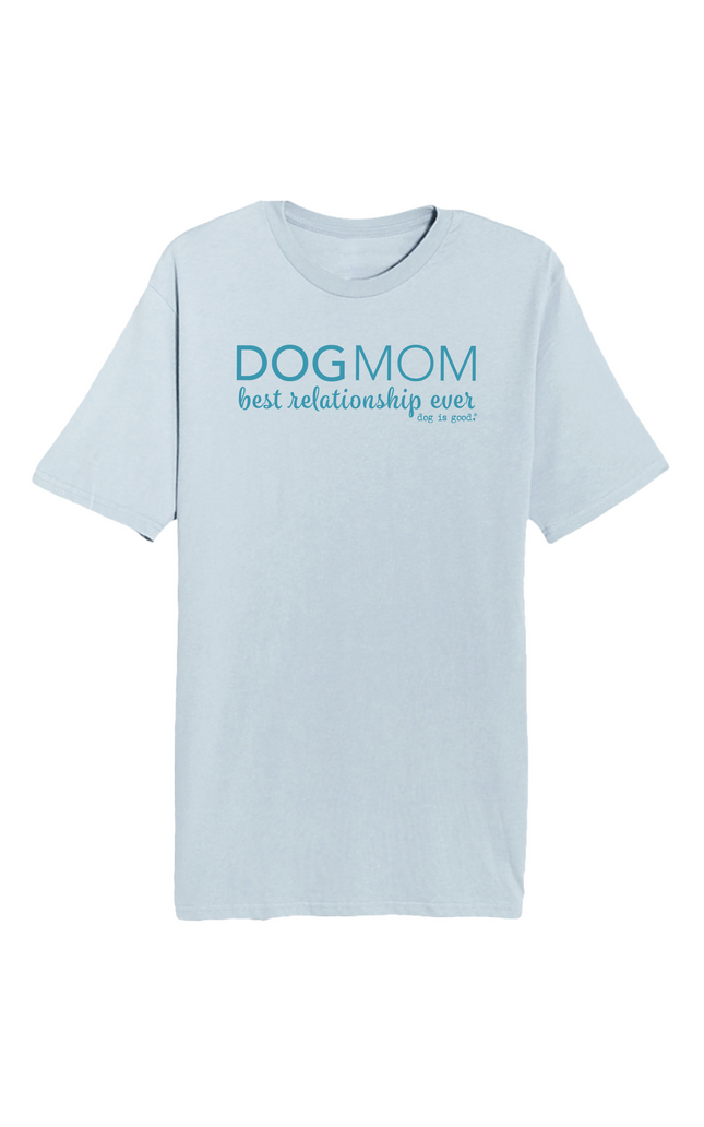 T-shirt: Dog Mom (Unisex, Light Blue)