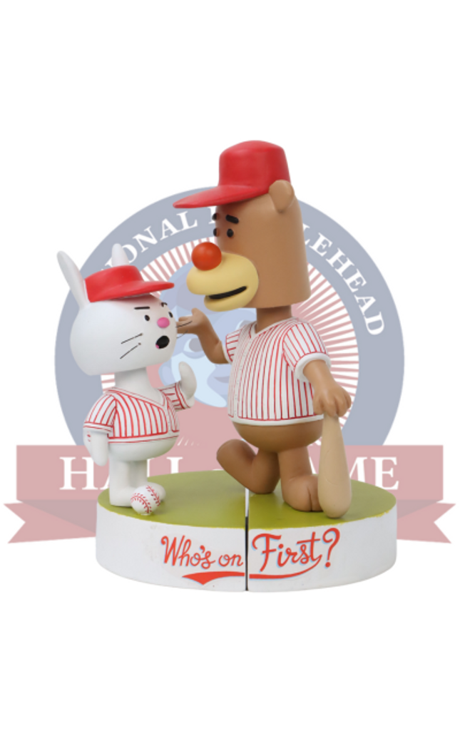 Abbott & Costello “Who’s On First?” Book Character Talking Bobbleheads