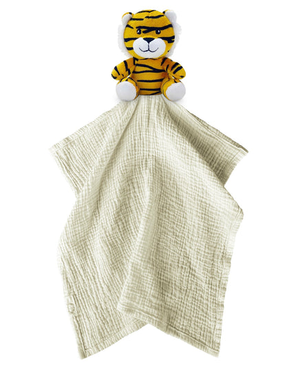 Tiger Lovey Security Blanket – Soft Comfort Toy for Babies & Toddlers | Me Lovey™