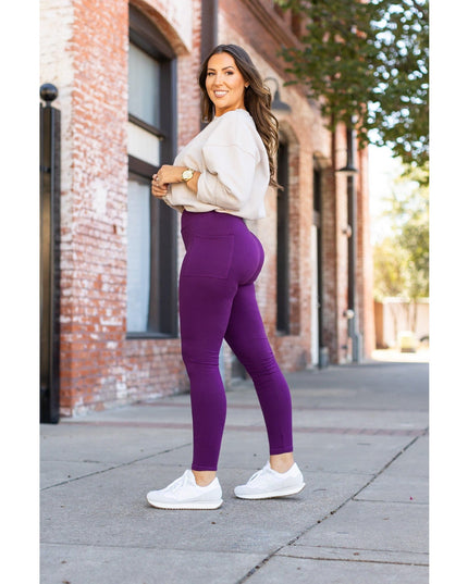 Ready to Ship | The Kinsley Purple Full Length Leggings