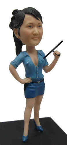 Female Cop Costume Bobblehead