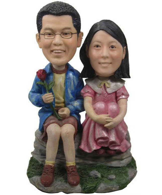 Classic Collectable Styled Couple Bobbleheads #3