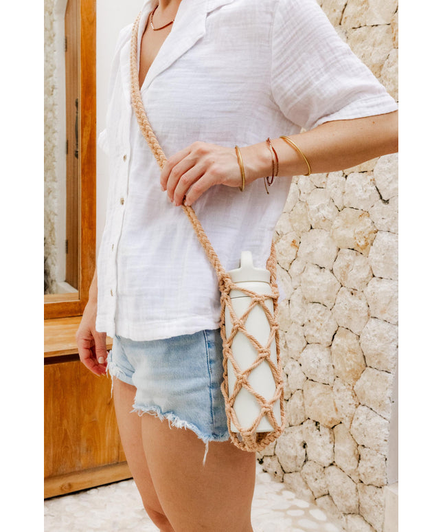 Macrame Water Bottle Holder