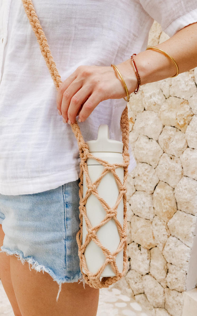 Macrame Water Bottle Holder