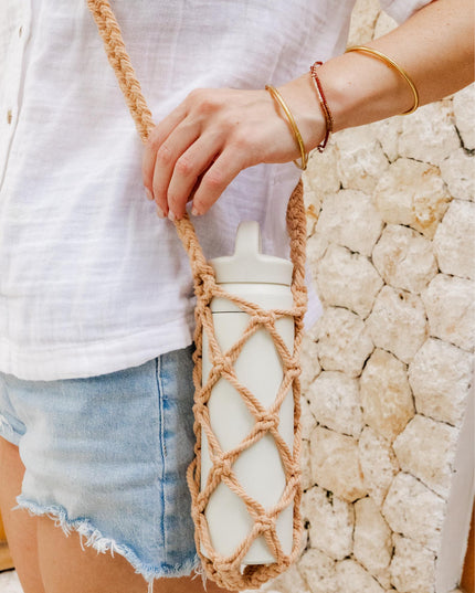 Macrame Water Bottle Holder