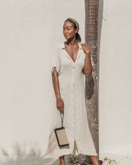 Raja Leather and Cane Wallet