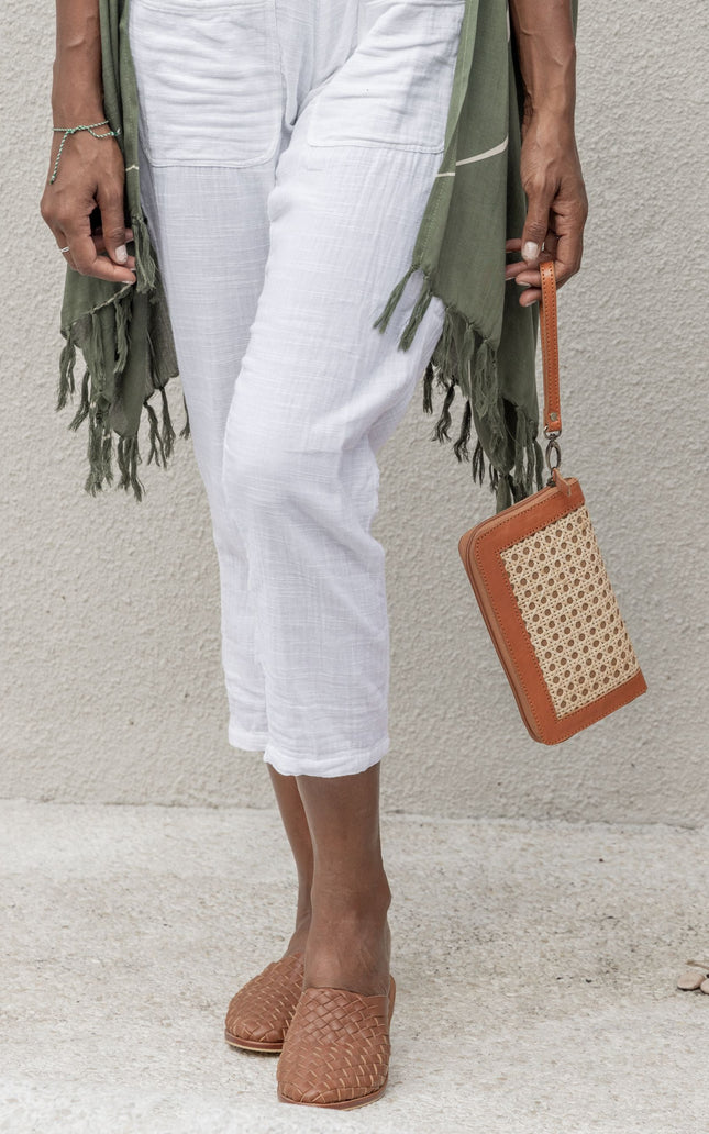 Raja Leather and Cane Wallet