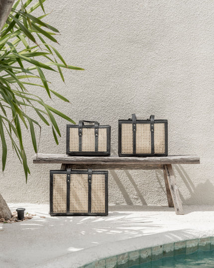 Raja Leather and Cane Everyday Bag