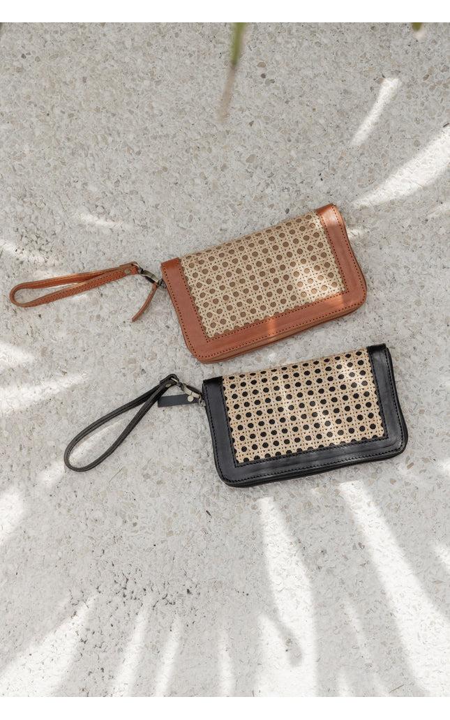 Raja Leather and Cane Wallet