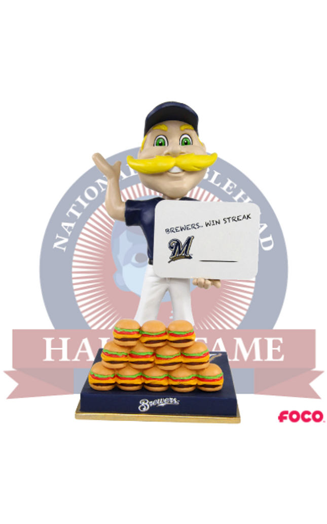 Bernie Brewer Milwaukee Brewers Mascot Win Streak Bobblehead