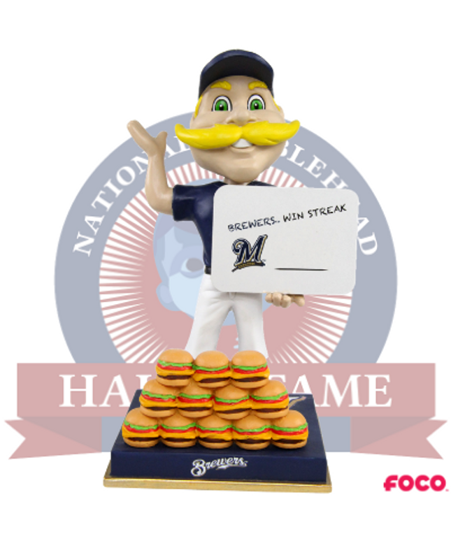 Bernie Brewer Milwaukee Brewers Mascot Win Streak Bobblehead