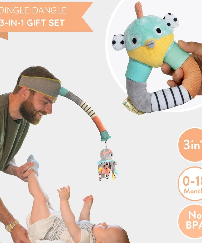 Dingle Dangle 3-in-1 Baby Gift Set