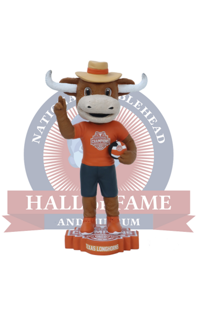 Hook 'Em Texas Longhorns Mascot 2023 Women's Volleyball National Champions Bobblehead