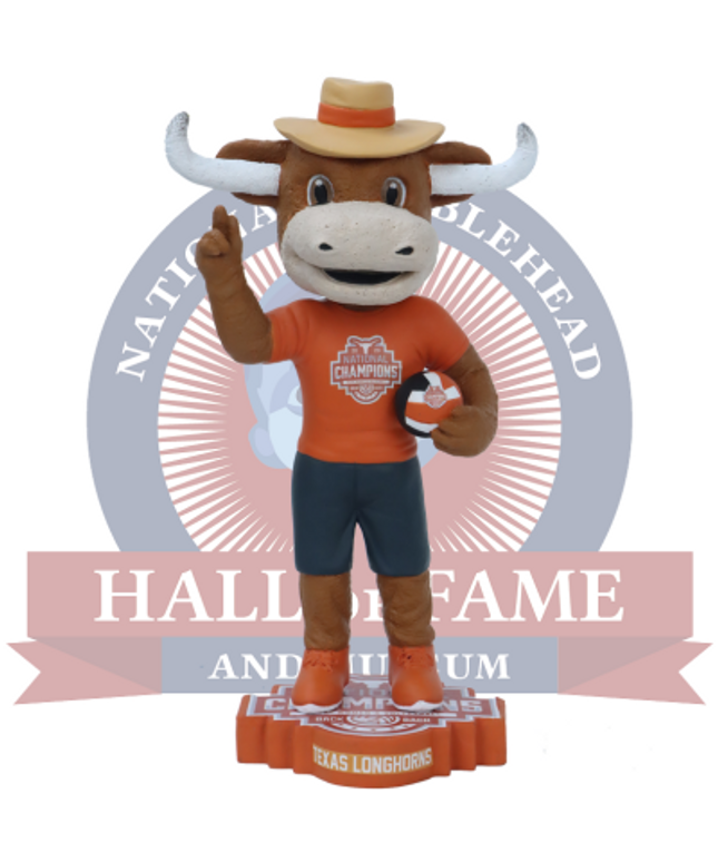 Hook 'Em Texas Longhorns Mascot 2023 Women's Volleyball National Champions Bobblehead