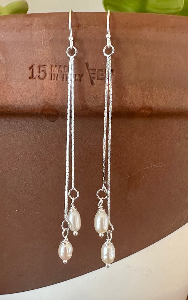 Tassel Gemstone Dangle Earrings