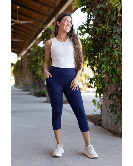 Ready to Ship  |  The Nova - Navy CAPRI with Pocket