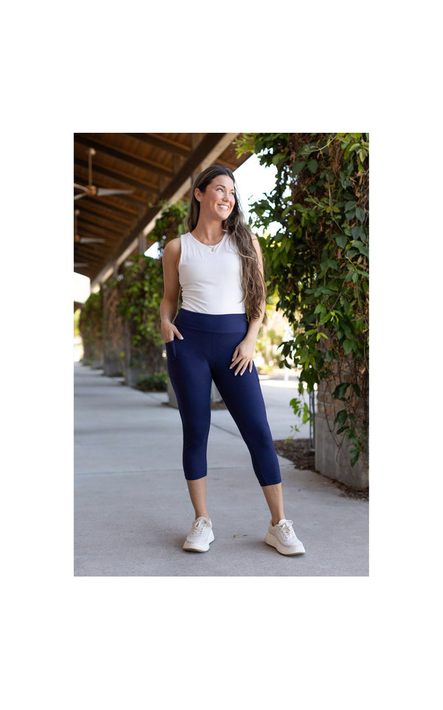 Ready to Ship  |  The Nova - Navy CAPRI with Pocket