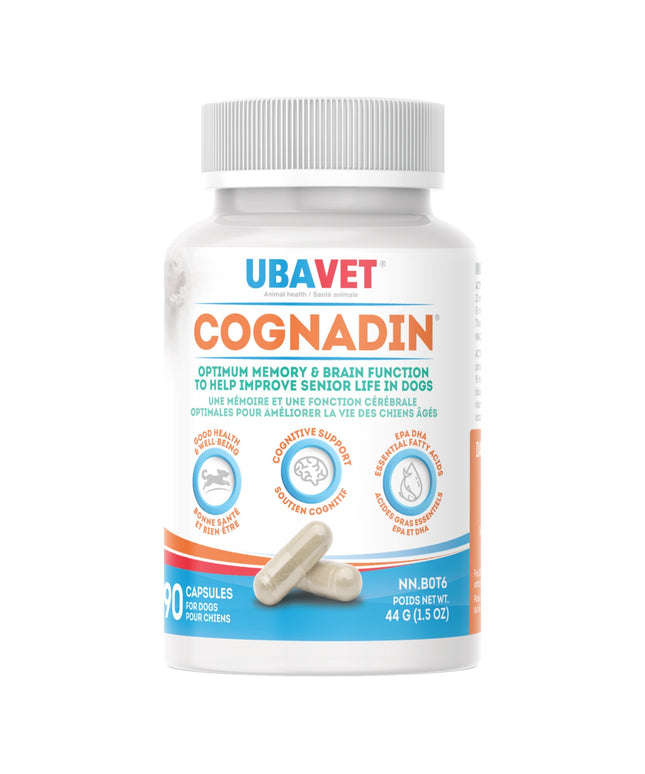 UBAVET Cognadin Memory & Brain Support for Senior Dogs – (90 ct)