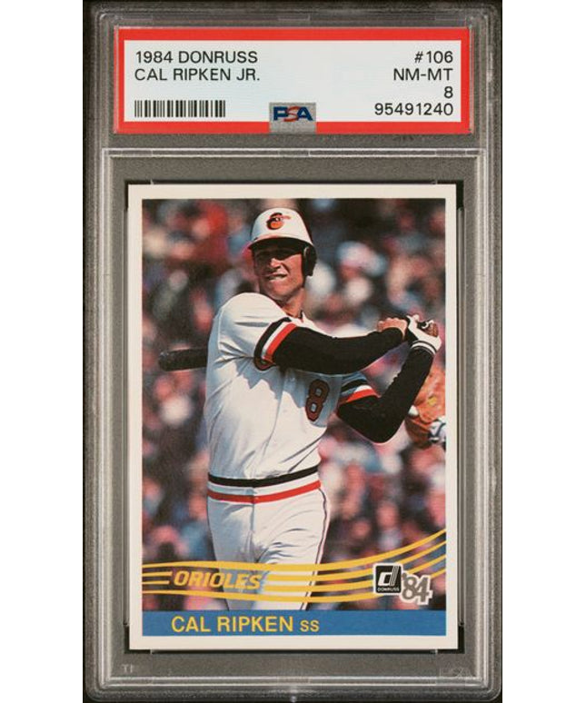 Graded 1984 Donruss Cal Ripken Jr. #106 Baseball Card PSA 8 NM-MT
