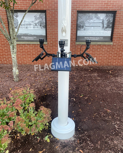 Extreme Commercial Solar Flagpole Light CREE