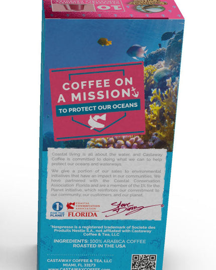Castaway Coffee Café Cubano Nespresso Capsule 60 Count