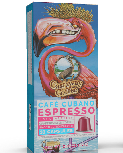 Castaway Coffee Café Cubano Nespresso Capsule 60 Count