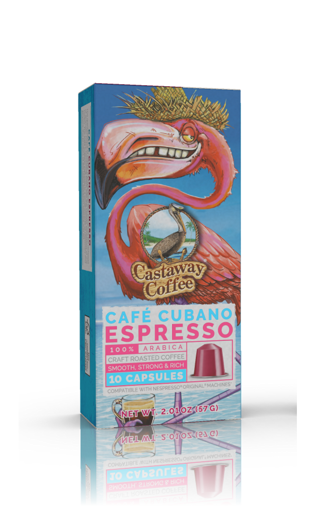 Castaway Coffee Café Cubano Nespresso Capsule 60 Count