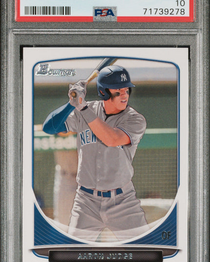 Graded 2013 Topps Bowman Draft Picks & Prospects Aaron Judge #BDPP19 Rookie RC Baseball Card PSA 10 Gem Mint